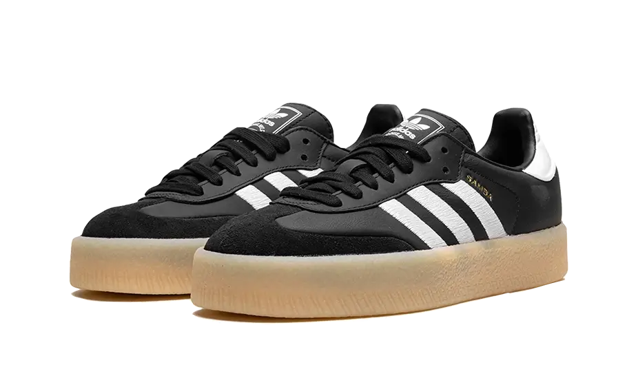 Adidas Sambae Black White Gum Platform | אדידס סמבה