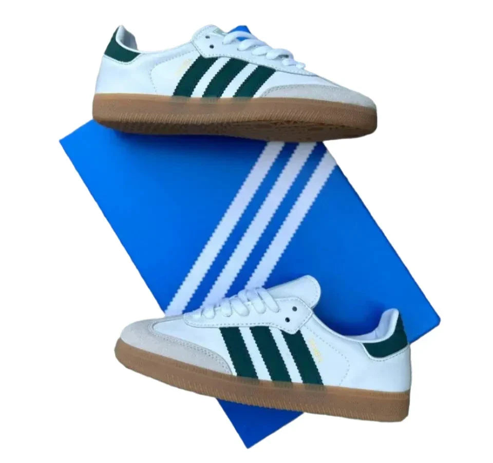 Adidas Samba OG White Collegiate Green Gum | אדידס סמבה