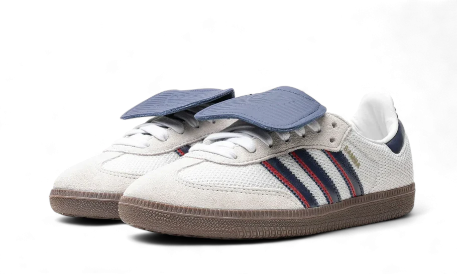 Adidas Samba LT Crystal White Dark Blue Gum | אדידס סמבה