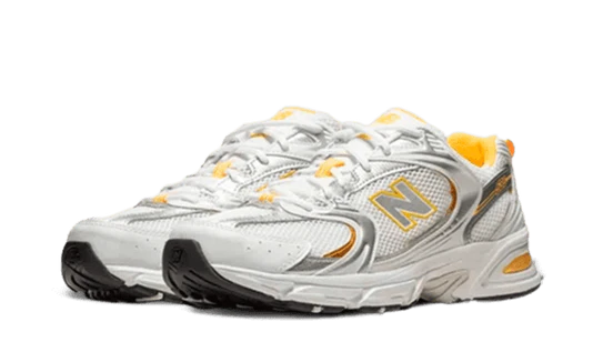 New Balance 530 White Vibrant Apricot Silver Metallic | ניו באלאנס