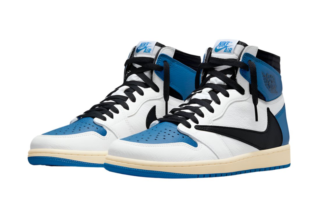 Air Jordan 1 High Retro Og Sp Travis Scott Fragment Military Blue | ‏ ‏  ג'ורדן 1 גבוהות